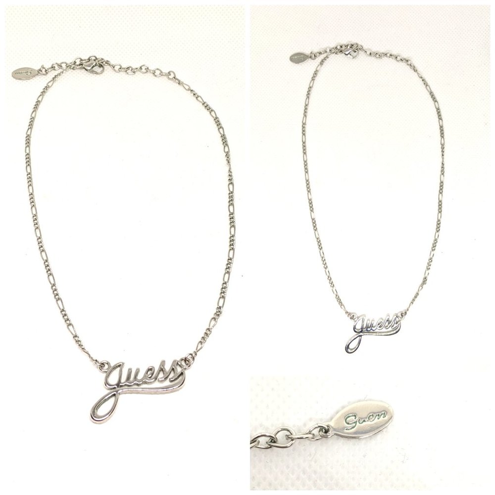 Guess Chic Silver Necklace NWOT